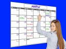 USI Dry Erase Laminated Wall Calendars - Wipe 100% Clean