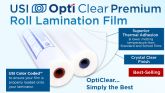 USI Opti Clear Premium Thermal Roll Laminating Film