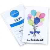 USI Opti Clear® Jumbo Card Size Laminating Pouch Film - Measures 2 15/16" x 4 1/8"