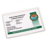 USI Opti Clear® Fishing & Hunting License Size Laminating Pouch Film - Measures 3" x 4"