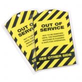 USI Opti Clear® Industrial Tag Size w Punched Hole Laminating Pouch Film - Measures 3 1/4" x 5 3/4"