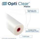USI Opti Clear® Matte 3 mil Roll Laminating Film
